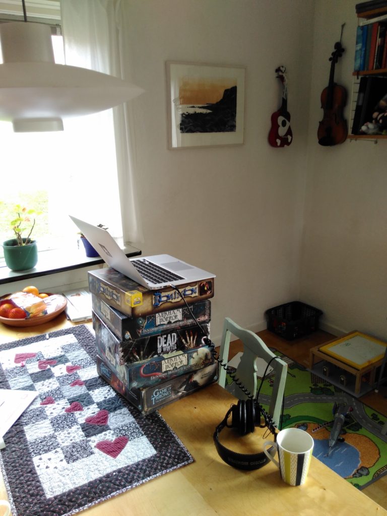 transkriberande småbarnsförälder